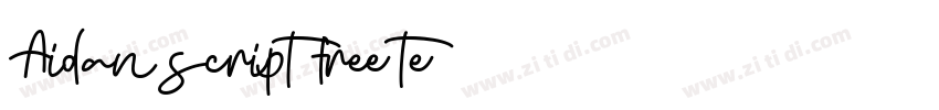 Aidan script free te字体转换